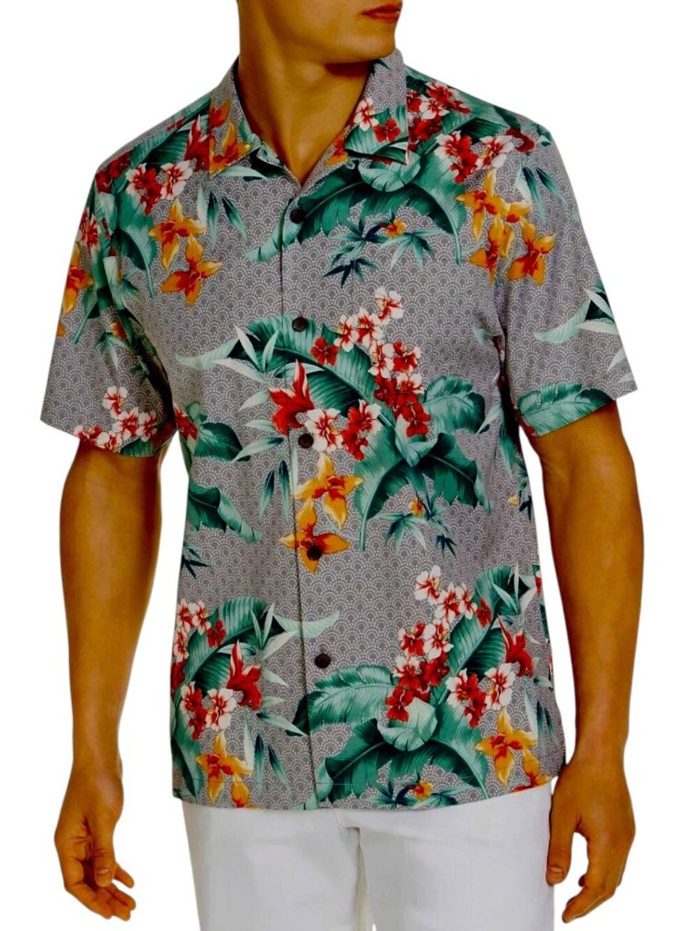 Tommy Bahama Silk Blend Hawaiian Camp Shirt Men’s XL/TG Hawaiian Orchids NEW